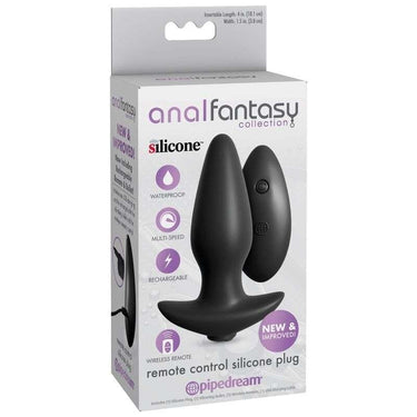 Tappo anale in silicone wireless con telecomando e vibrazioni multiple